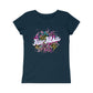 Girls Princess Tee- JiuJitsu Love Neon Leopard - The Women of Jiujitsu