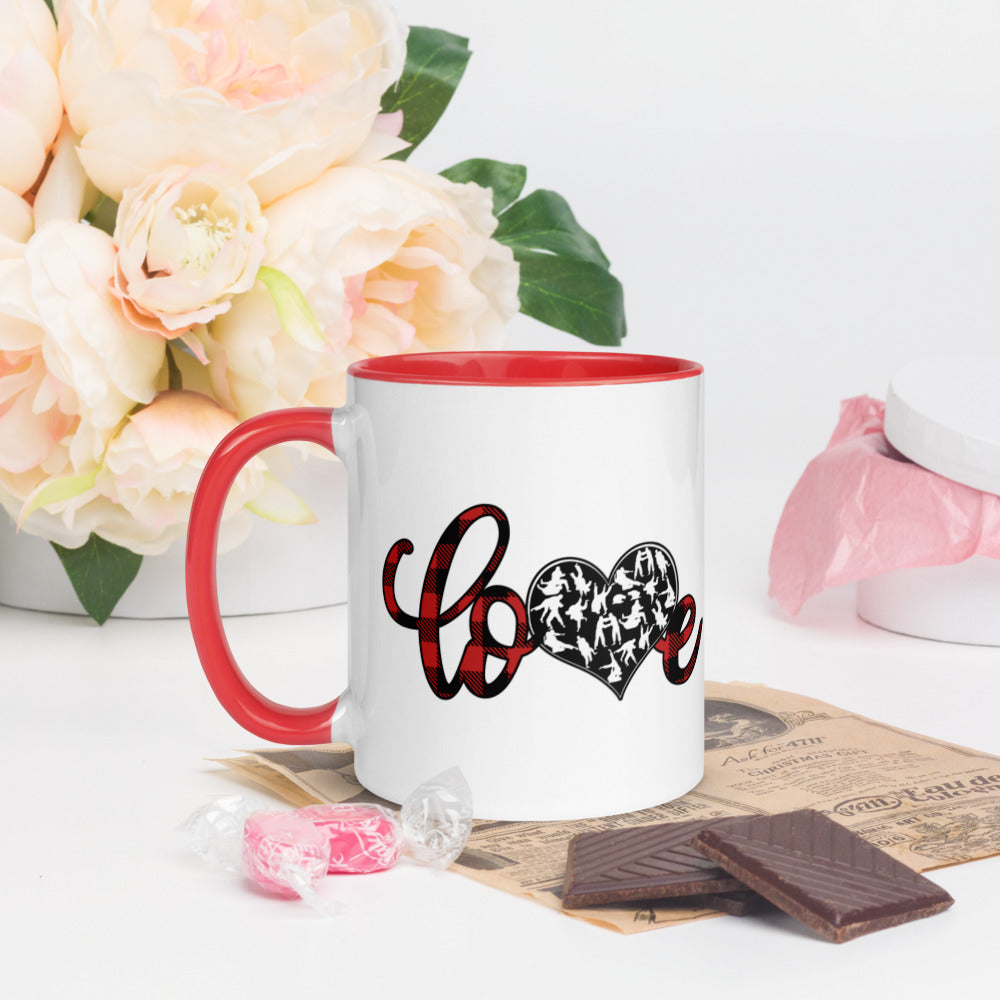 Taza con Color Interior-JiuJitsu LOVE Plaid