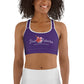 Sports bra-Jiujiteira Logo Purple - The Women of Jiujitsu