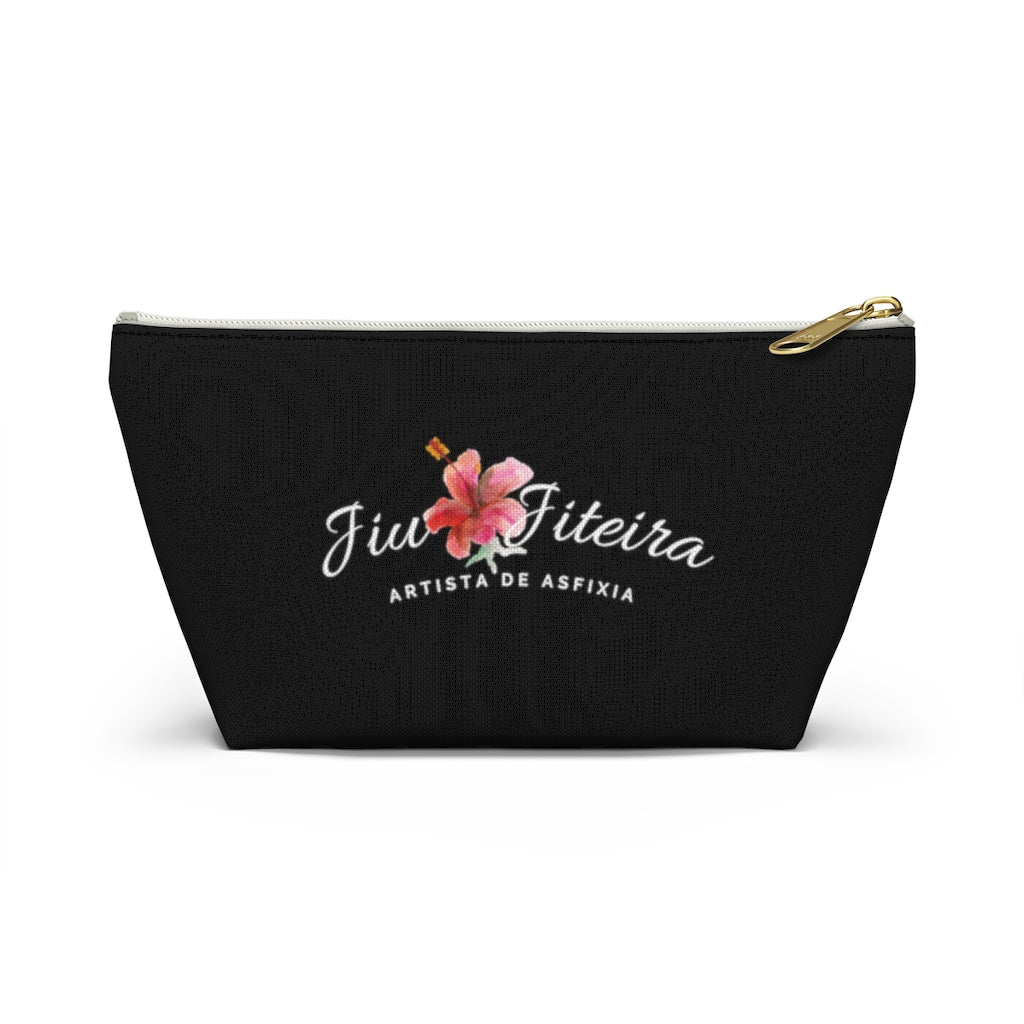 Accessory Pouch w T-bottom- JiuJiiteira Black (rank) - The Women of Jiujitsu