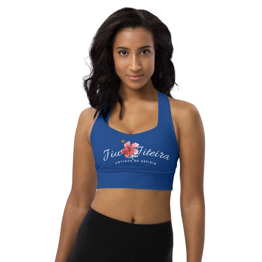 Longline sports bra- Jiujiteira Ranked Blue - The Women of Jiujitsu