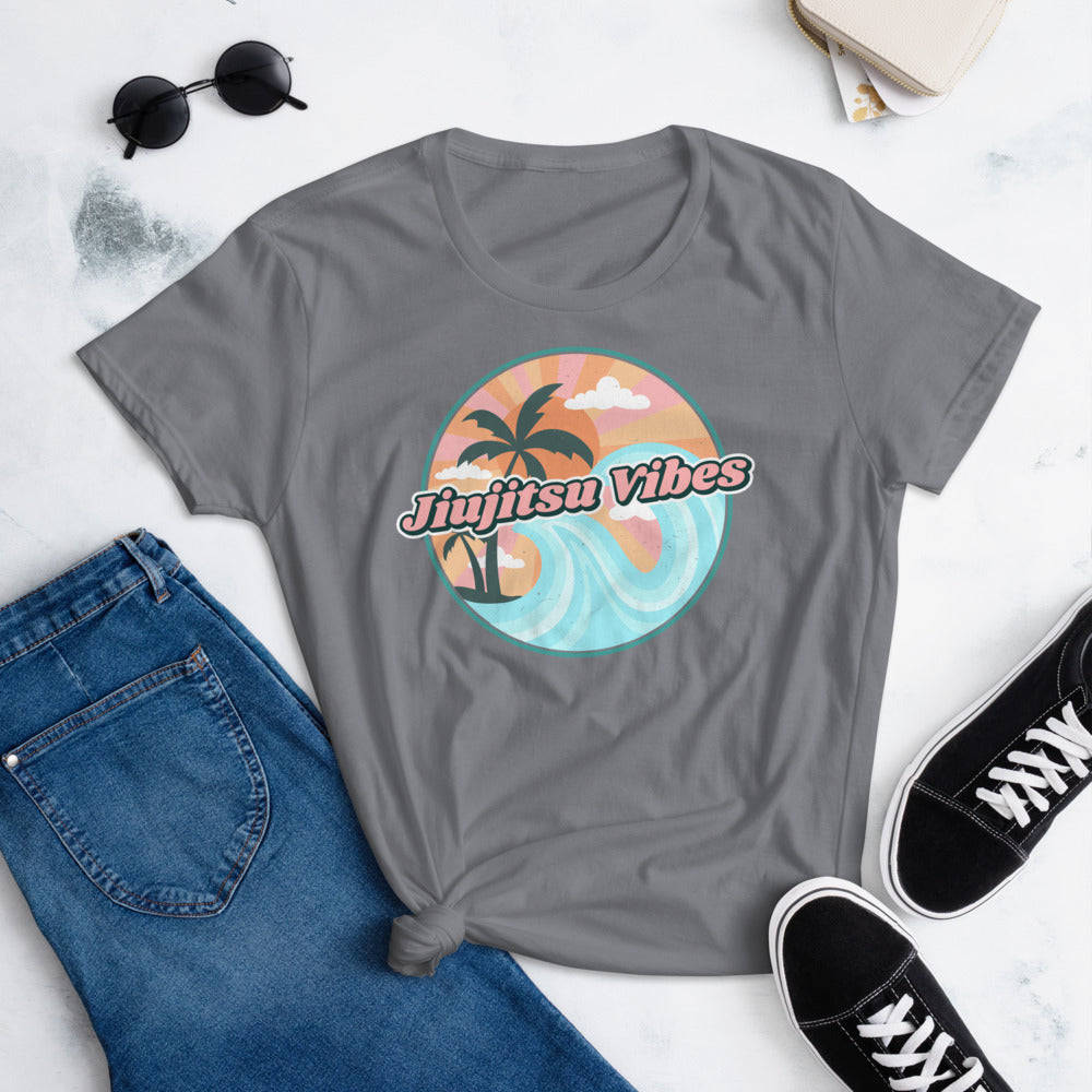 Women's short sleeve t-shirt- JiuJitsu Vibes - The Women of Jiujitsu