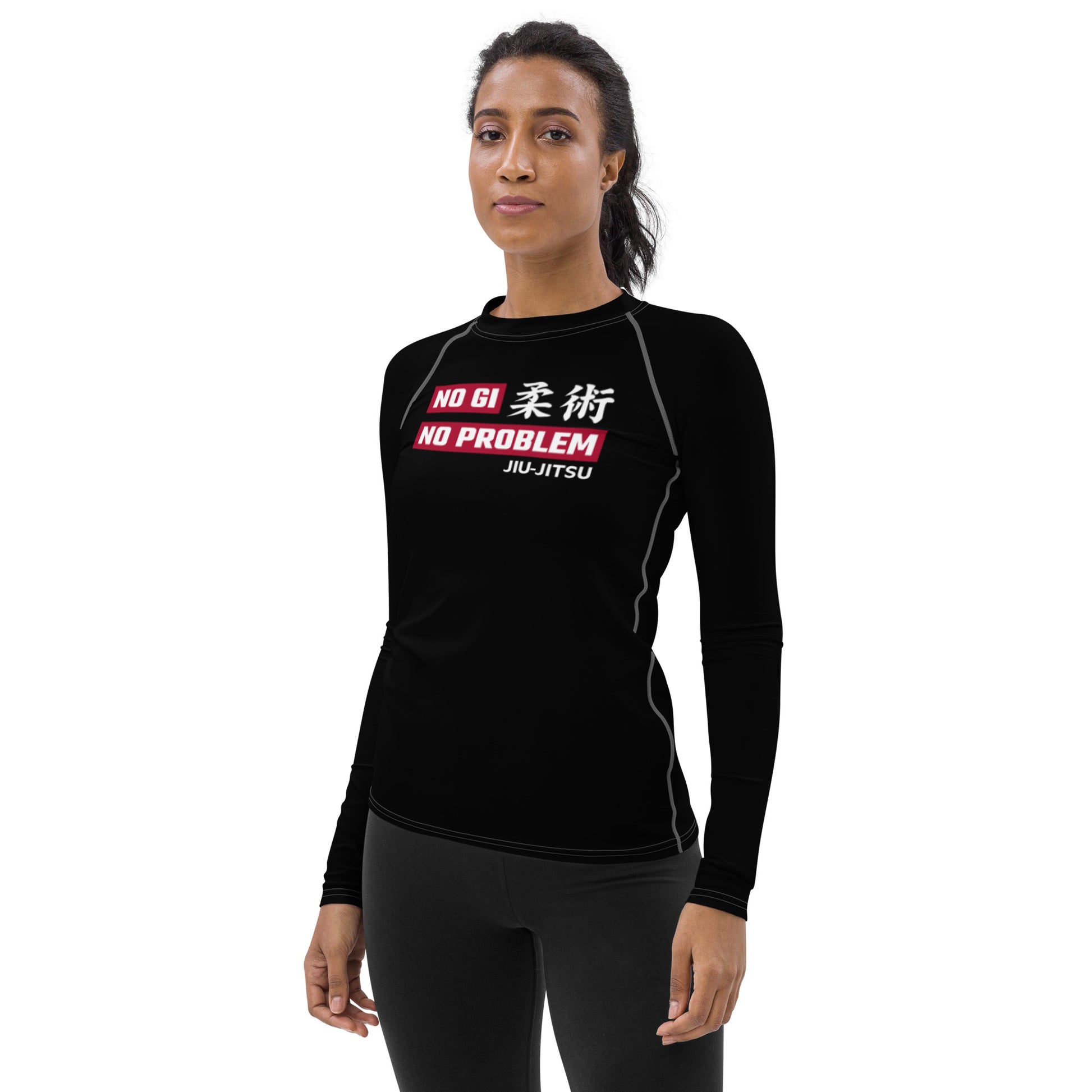 Women's Rash Guard- NO GI NO PROBLEM JIUJITEIRA - The Women of Jiujitsu