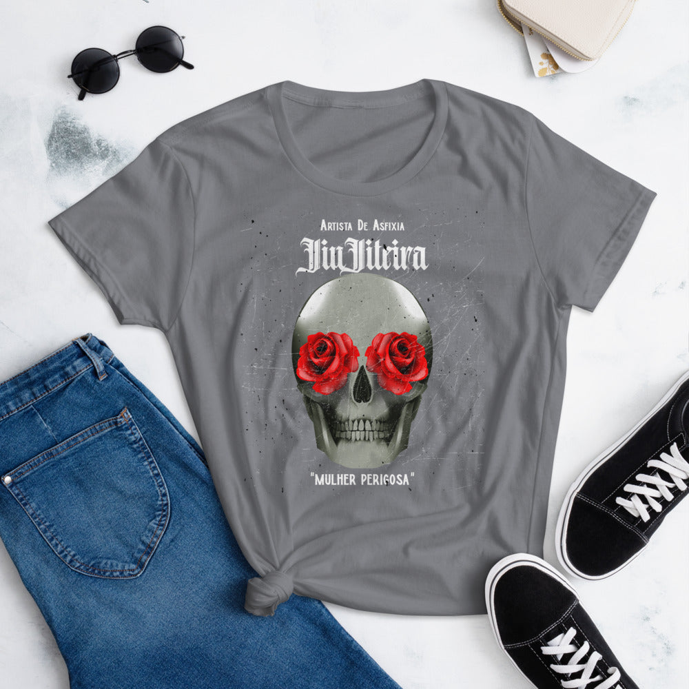 Women's short sleeve t-shirt- Tattoo Art MULHER PERIGOSA - The Women of Jiujitsu