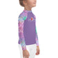 Kids BJJ Rash Guard - Jiujitsu Mermaid Glass | Jiujiteira No-Gi Shirt for Girls (Sizes 2T–7)-rash guard-The Women of Jiujitsu