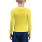 Kids BJJ Rash Guard- Jiujitsu Shark Yellow | Jiujiteira No-Gi Shirt for Girls (Sizes 2T–7)-rash guard-The Women of Jiujitsu
