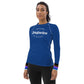 Bjj Rash Guard Feminino Classificado - Jiujiteira Artista De Asfixia Blue