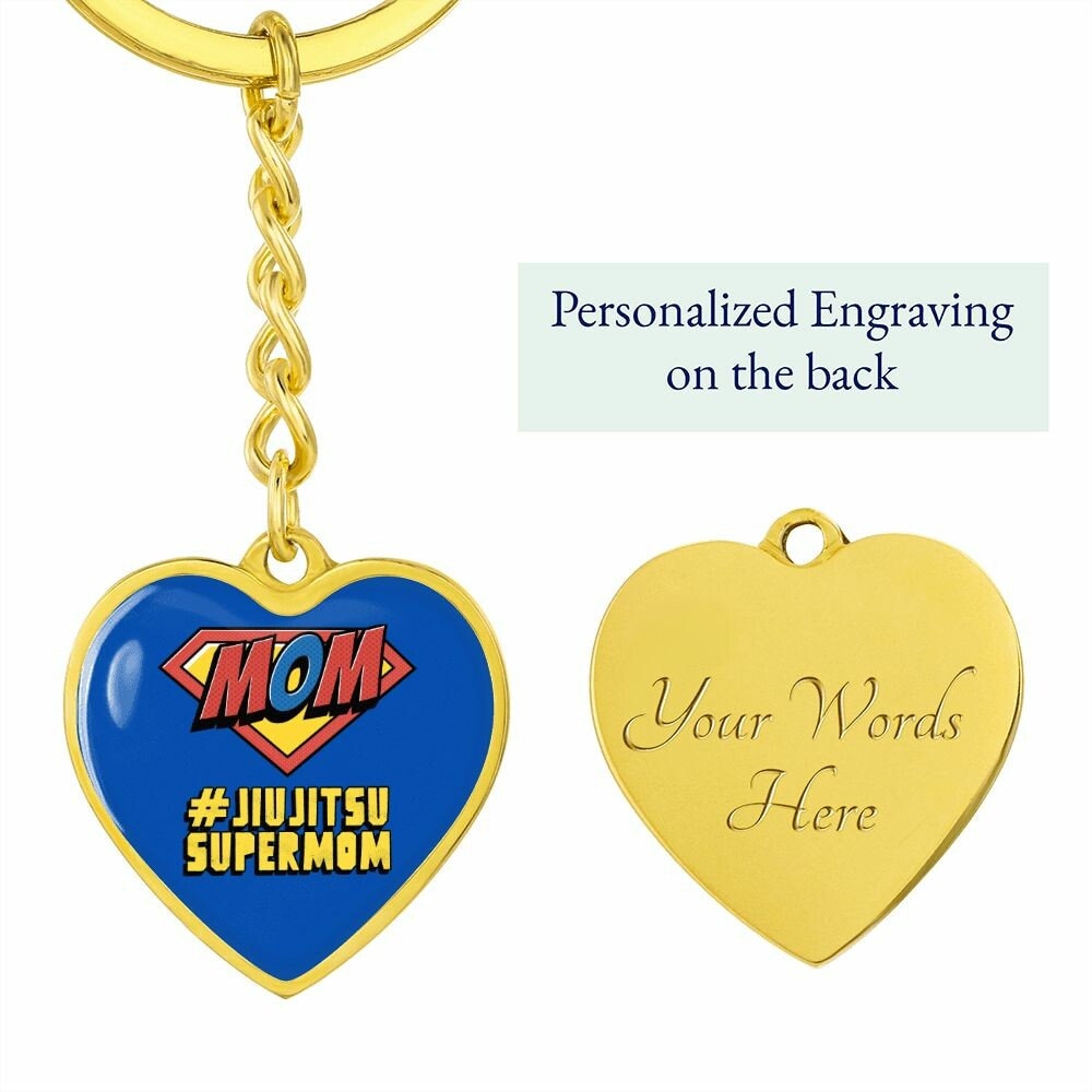 BJJ Mom Gifts Heart shaped Pendant Keychain, Jiujitsu Super Mom, BJJ Gift  for Her, Bjj Charm Jewelry – The Women of Jiujitsu