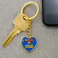 BJJ Heart shaped Pendant Keychain, Jiujitsu Super Mom, BJJ Gift for Her, Bjj Charm Jewelry