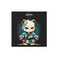 Bubble-free stickers-Ninja Kitty Autumn, The Woman of Jiujitsu